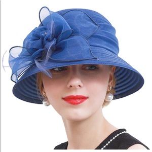 Darby, wedding, church hand made hat.